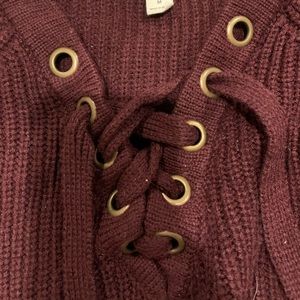tie sweater